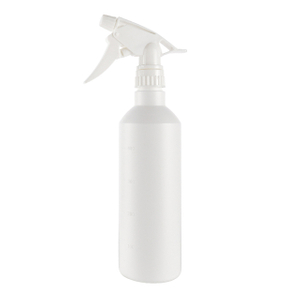 空白色300ml 500ml PE塑料喷雾瓶带有扳机喷雾器